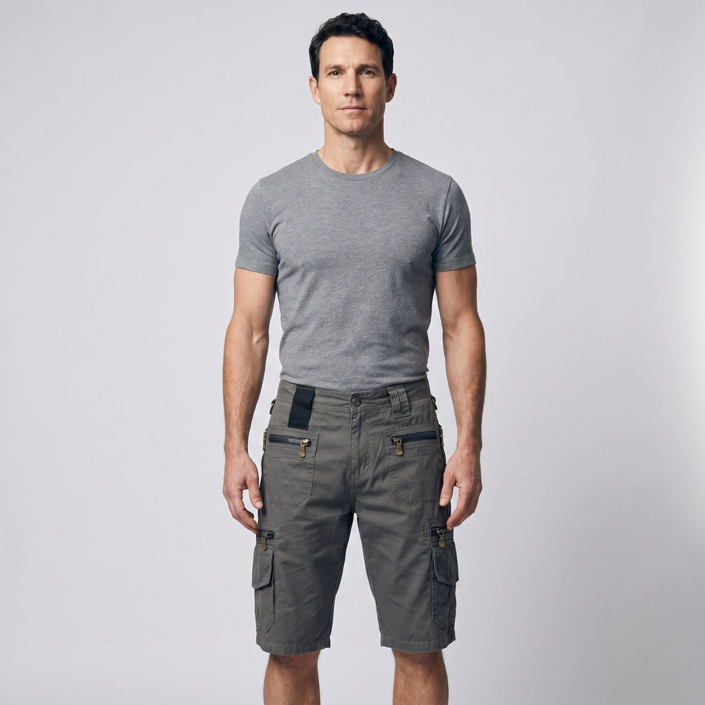 Men's Outdoor Cargo Shorts - 10 Pocket Cotton - Hiking & Fishing Shorts