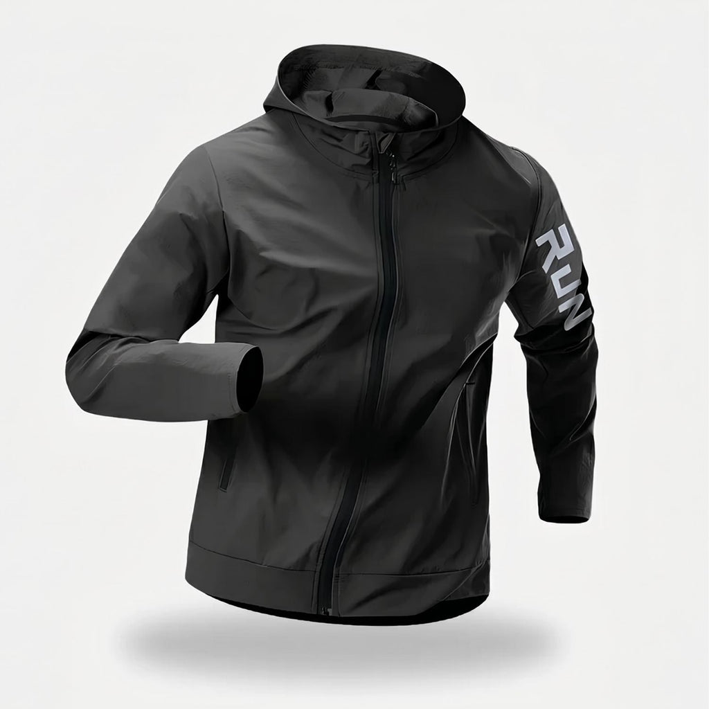 Men's Running Jacket - Lightweight Packable - Windproof & Water-Resistant