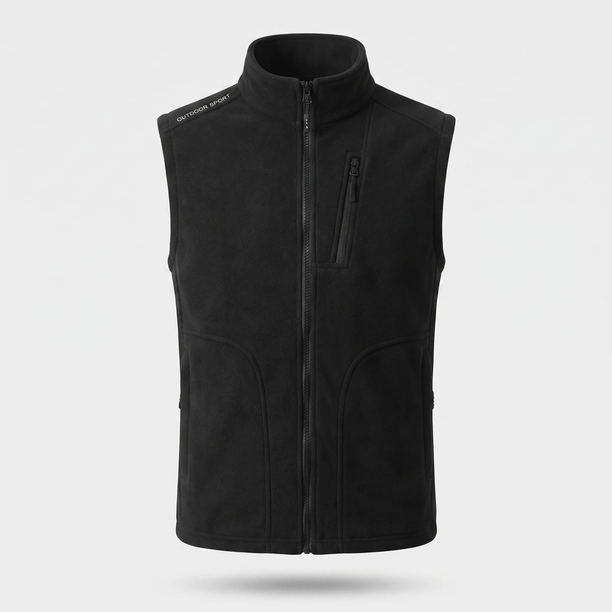 Men's Fleece Gilet - Multi-Pocket - Body Warmer for Hiking & Outdoor