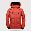 Men's Puffer Jacket - 7-Pocket Hooded Down Jacket for Winter