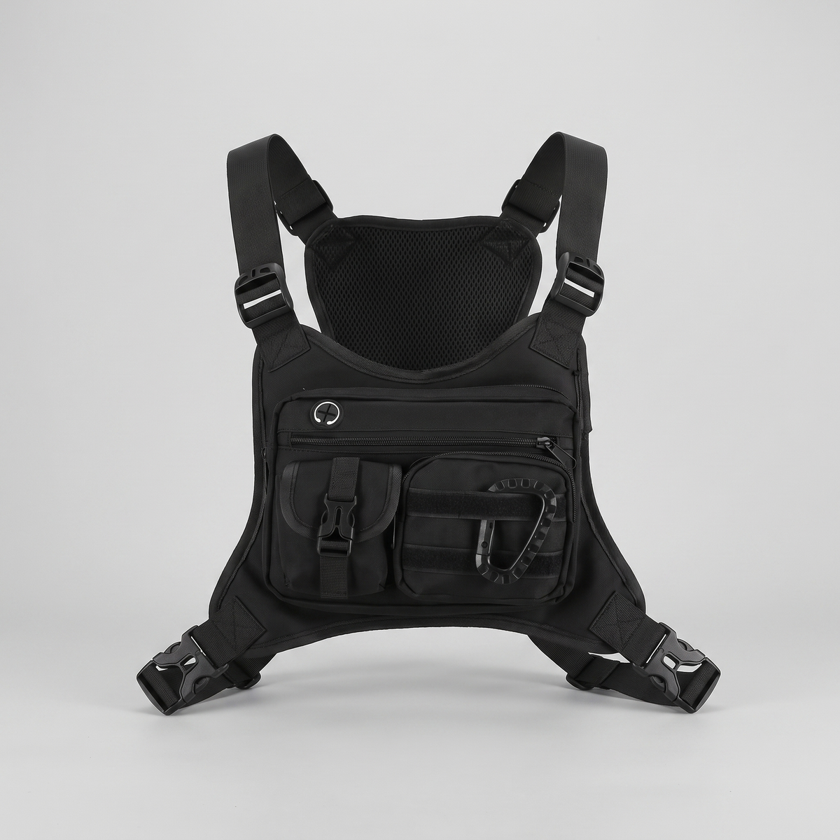 Men's Chest Bag - Multi-Pocket Chest Rig for Hiking and Dog Walking