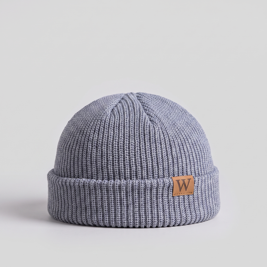 Beanie Hat - Ribbed Fisherman Beanie - Cuffed Winter Hat for Hiking