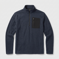 Men's Quarter Zip Jumper - Textured Fleece Mid Layer with Chest Pocket