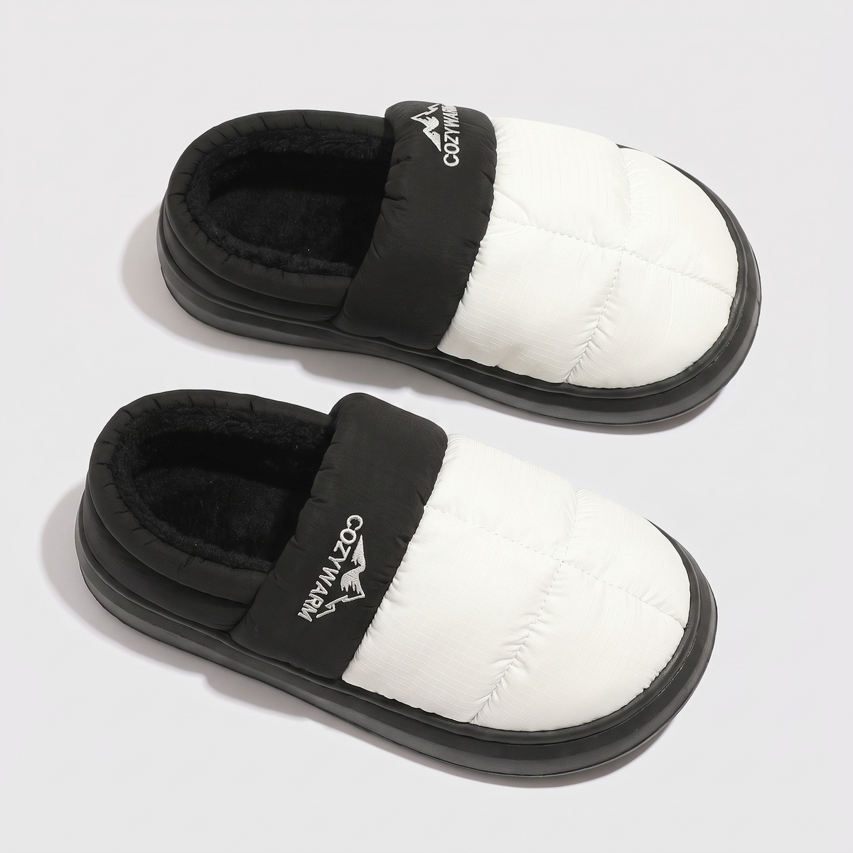 Camp Slippers - Closed-Back - Warm Fleece-Lined Outdoor House Shoes