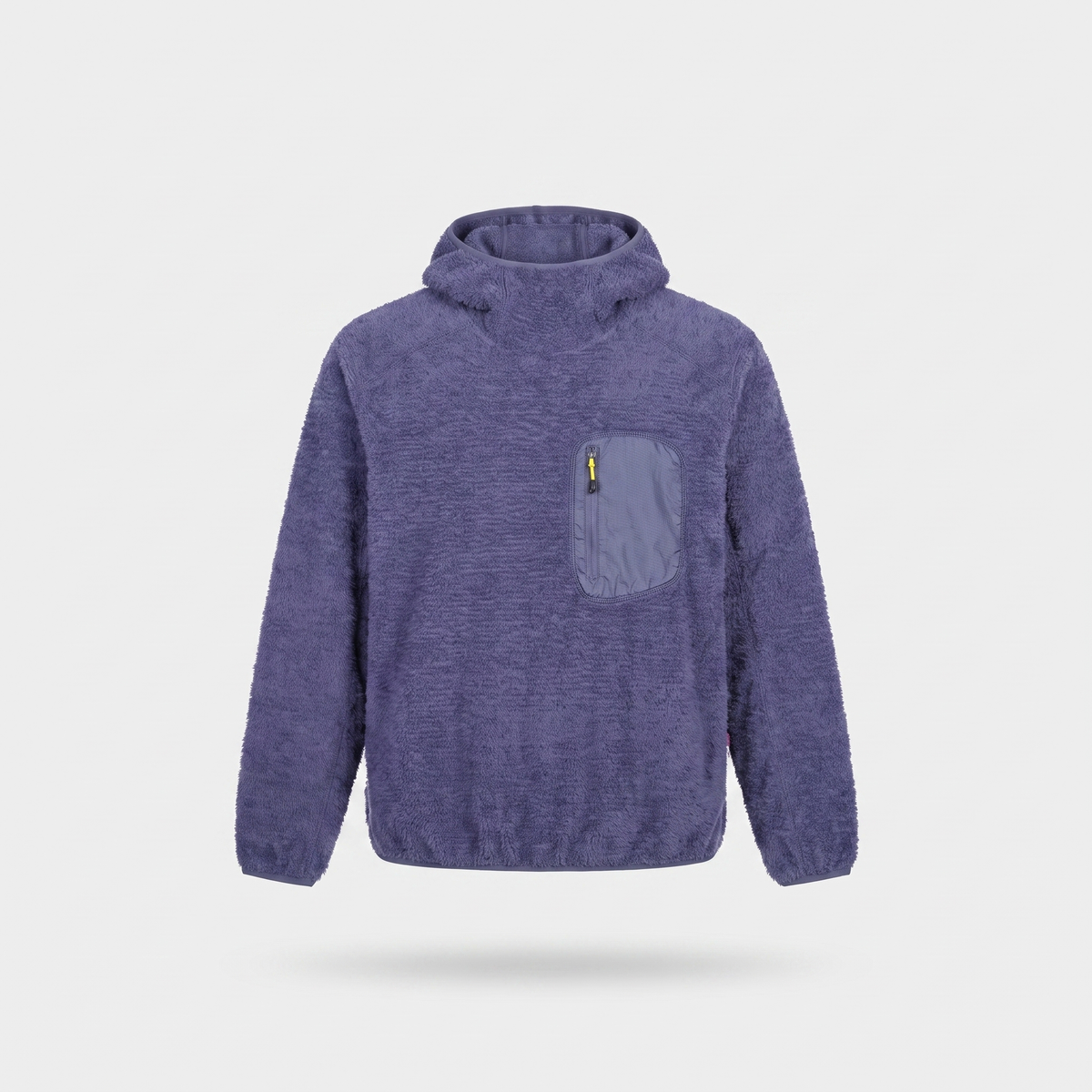 Fleece Hoodie - Sherpa Pullover - Hooded Midlayer with Zip Pocket