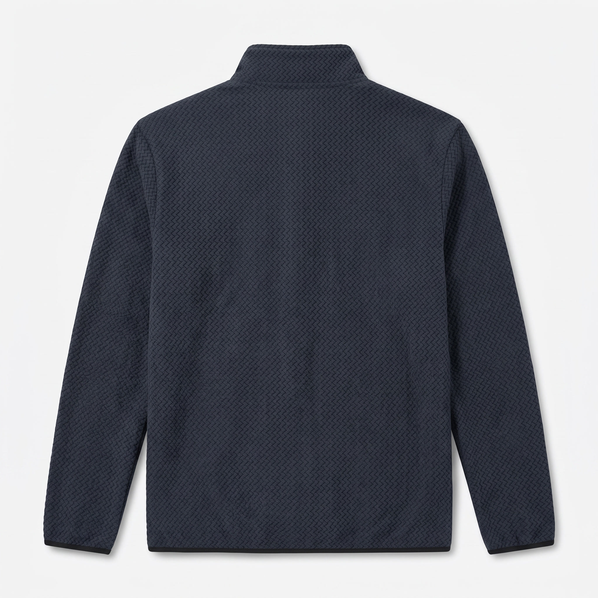Men's Quarter Zip Jumper - Textured Fleece Mid Layer with Chest Pocket