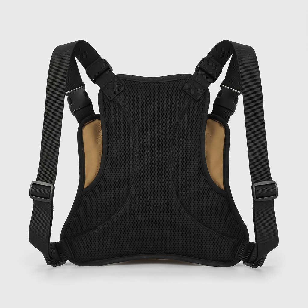 Men's Chest Bag - Multi-Pocket Chest Rig for Hiking and Dog Walking