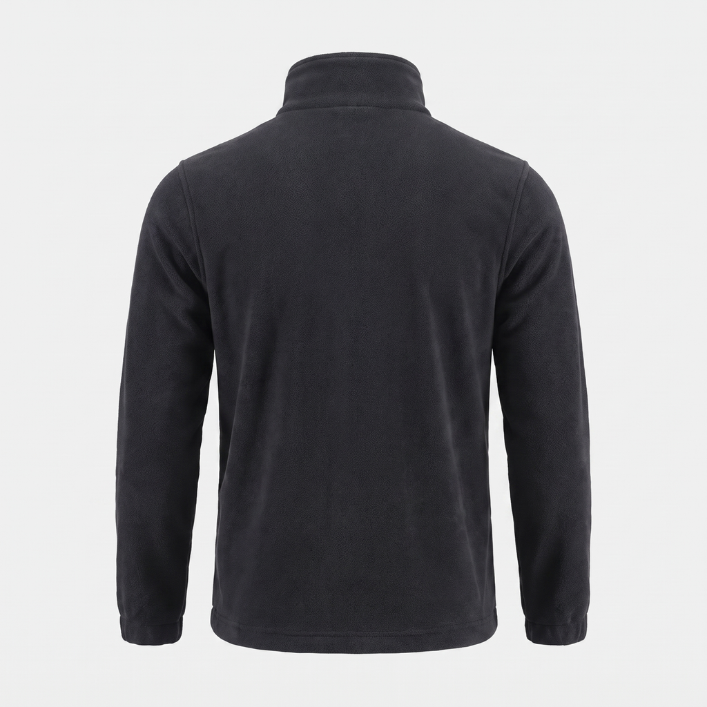 Men's Camo Fleece Jacket – Full Zip Stand Collar Outdoor Fleece