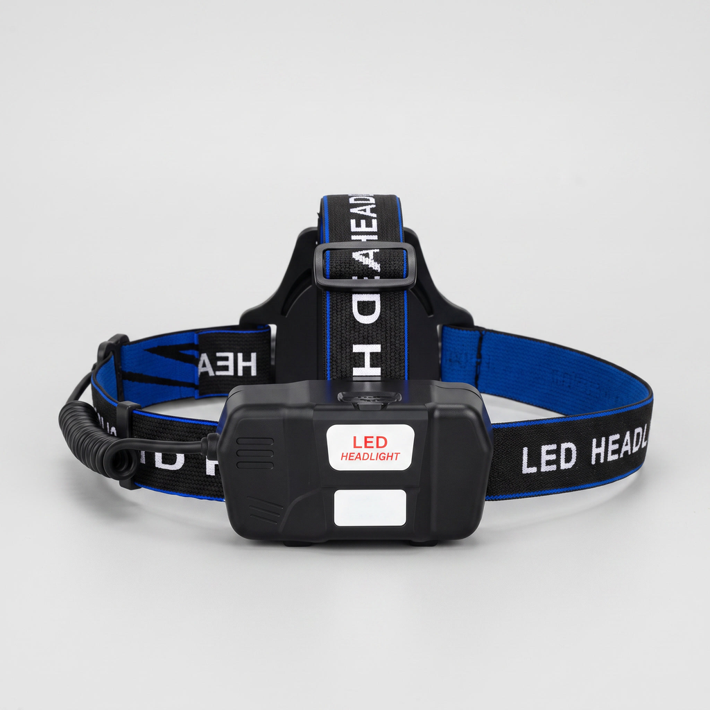 Head Torch - Rechargeable Tilting Zoom Beam - LED Headlamp for Fishing