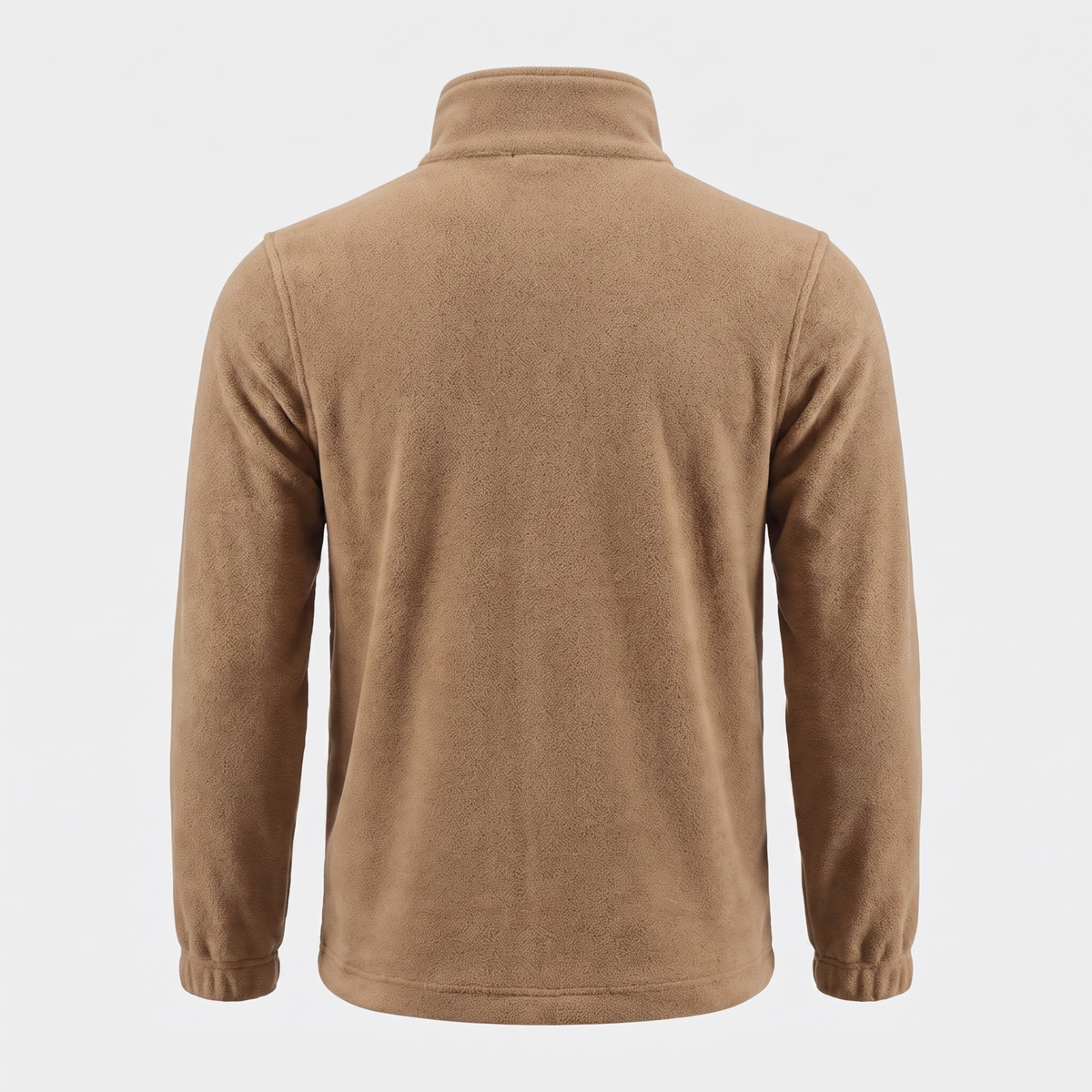 Men's Camo Fleece Jacket – Full Zip Stand Collar Outdoor Fleece