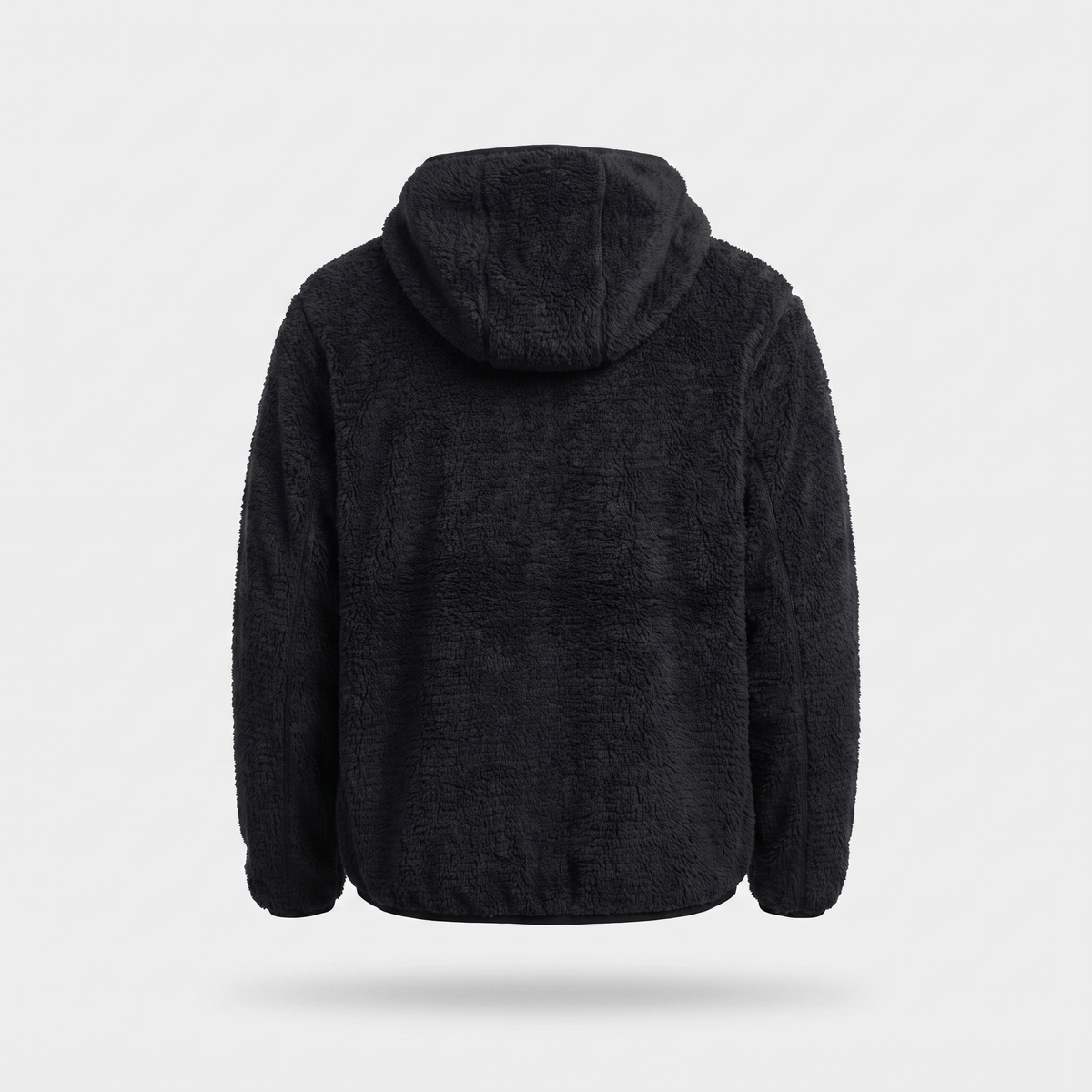 Fleece Hoodie - Sherpa Pullover - Hooded Midlayer with Zip Pocket