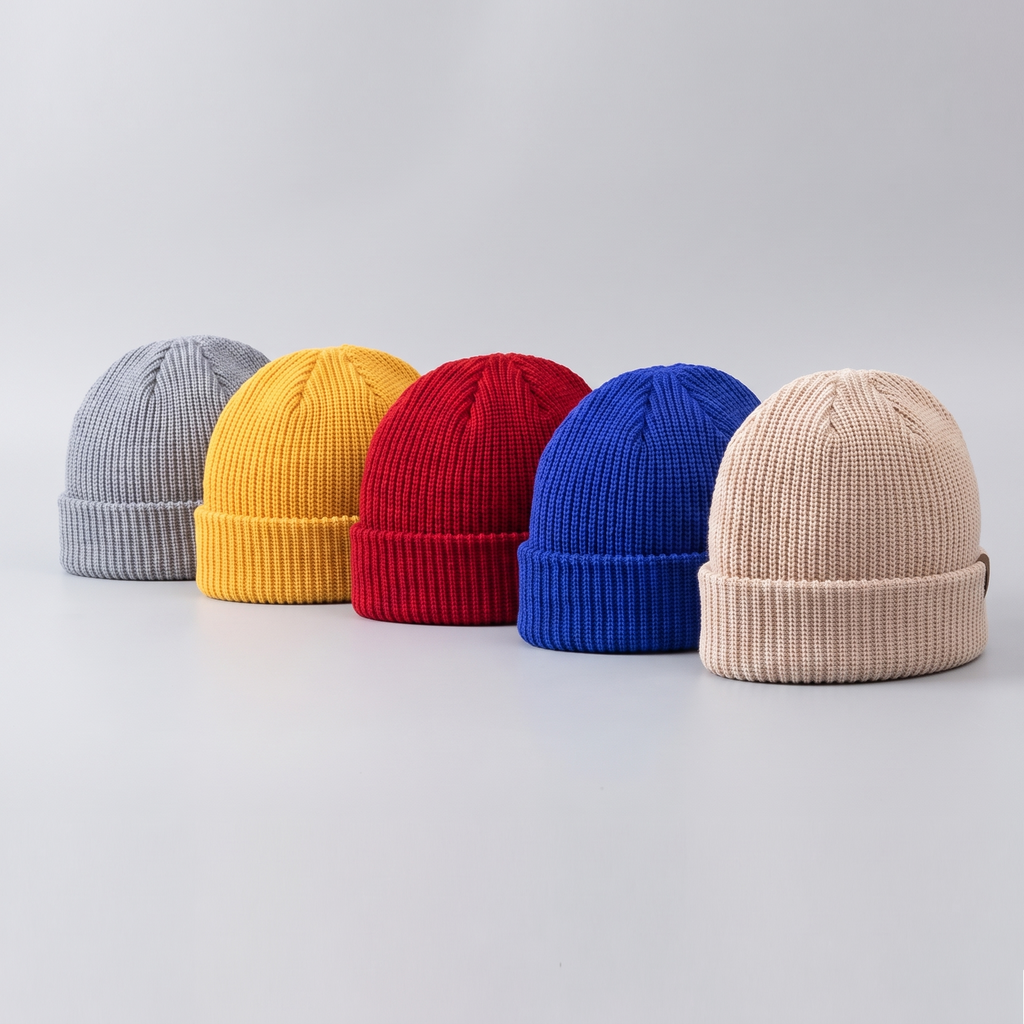 Beanie Hat - Ribbed Fisherman Beanie - Cuffed Winter Hat for Hiking