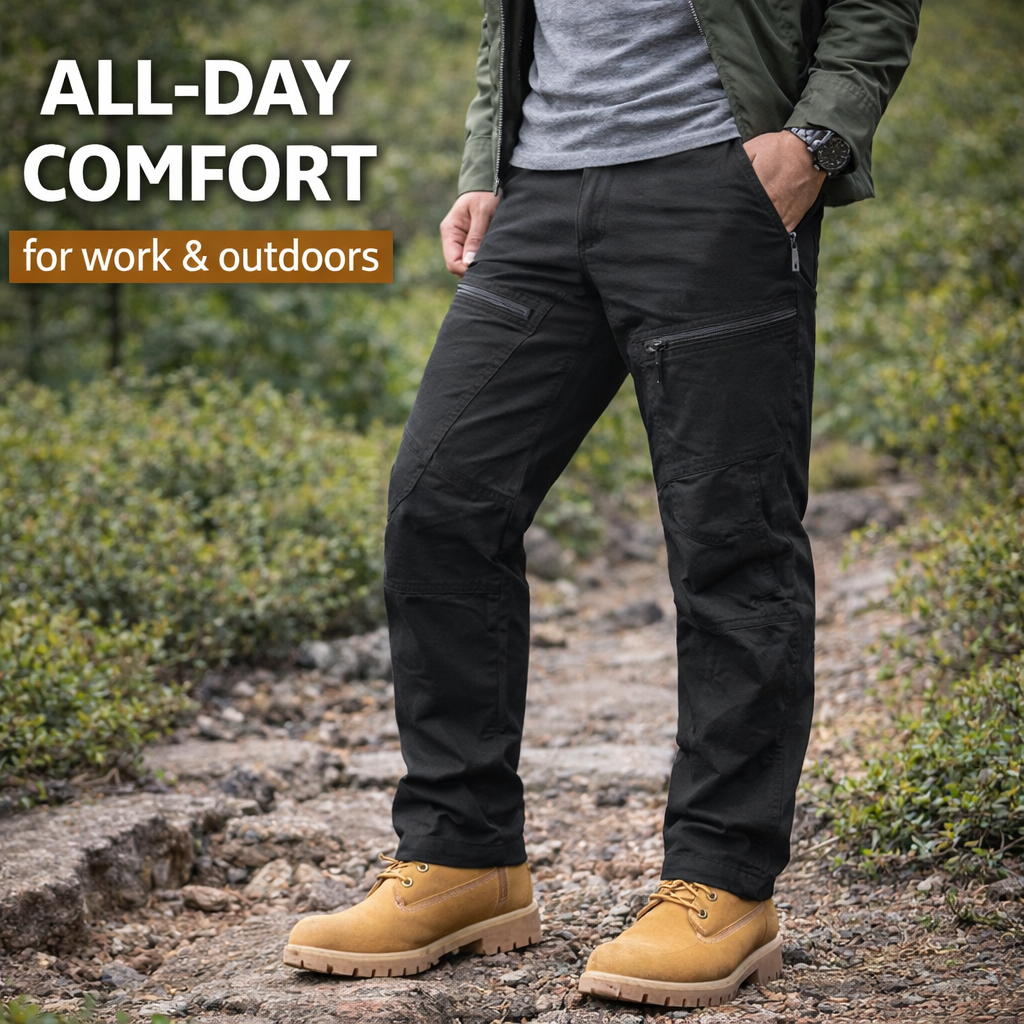 Men's Urban Pro Stretch Tactical Trousers – Waterproof Outdoor Work Trousers