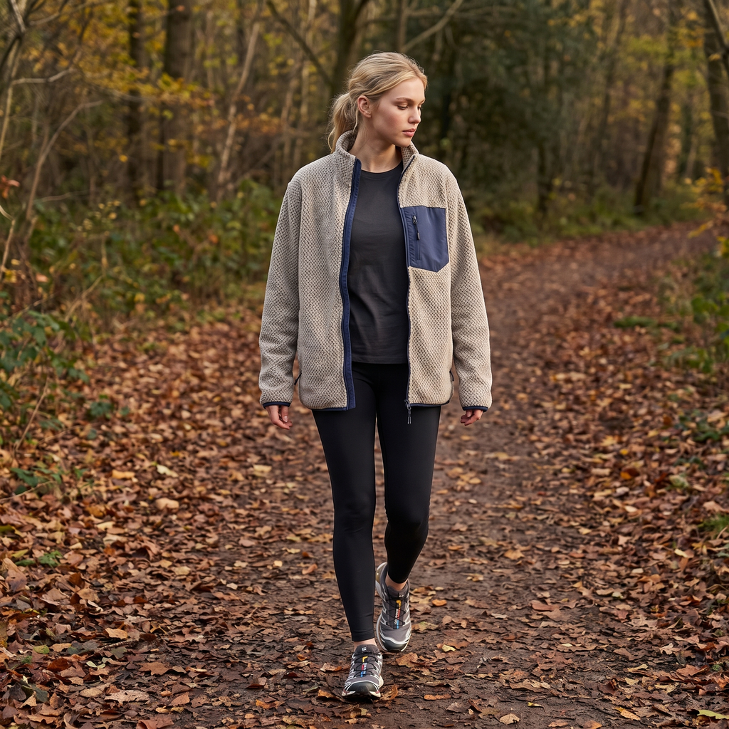 Women's Fleece Jacket - Full Zip Up Fleece - Walking & Hiking
