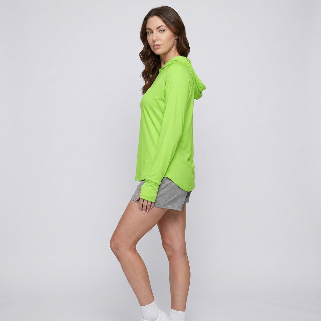 Women's Sun Hoodie - UPF 50+ Lightweight Hooded UV Protection Top