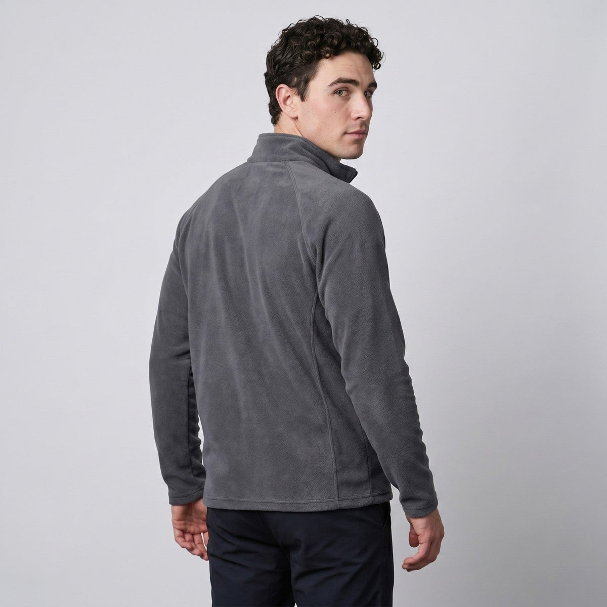 Men’s Quarter-Zip Fleece Pullover – Lightweight Outdoor Fleece Jumper for Hiking & Camping