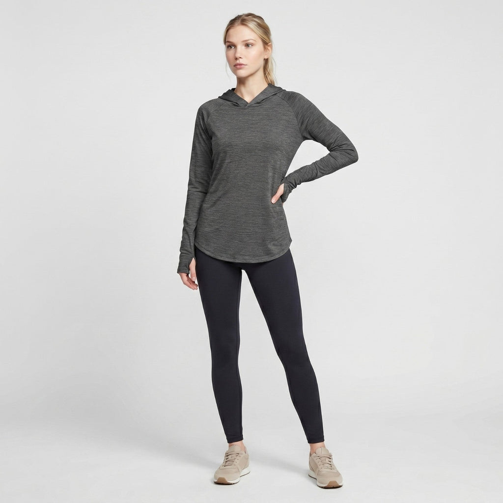 Women's Sun Hoodie - UPF 50+ Midweight Hooded UV Protection Top