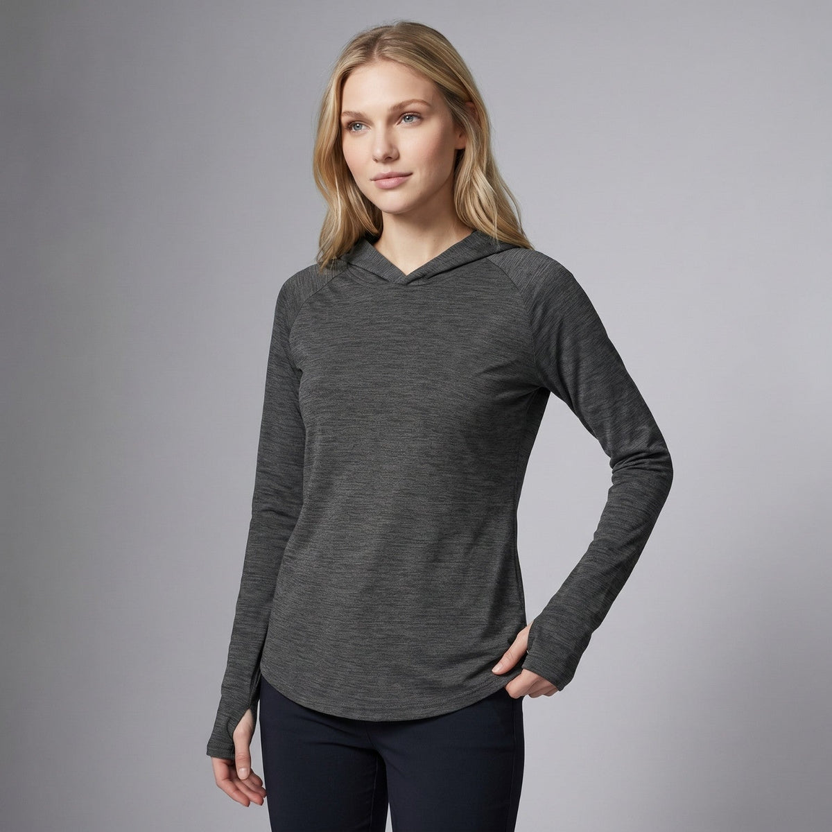 Women's Sun Hoodie - UPF 50+ Midweight Hooded UV Protection Top