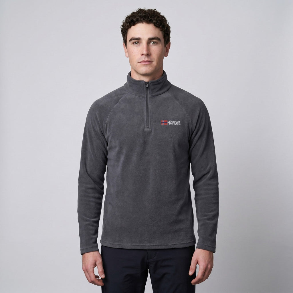 Men’s Quarter-Zip Fleece Pullover – Lightweight Outdoor Fleece Jumper for Hiking & Camping
