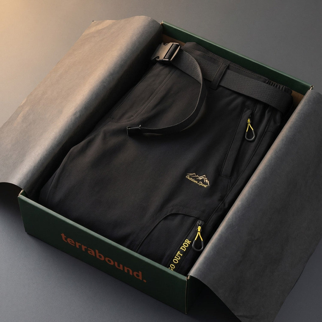 Men's Hiking Trousers - Lightweight Quick-Dry Stretch Walking Trousers