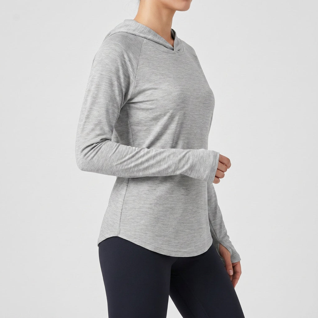 Women's Sun Hoodie - UPF 50+ Midweight Hooded UV Protection Top