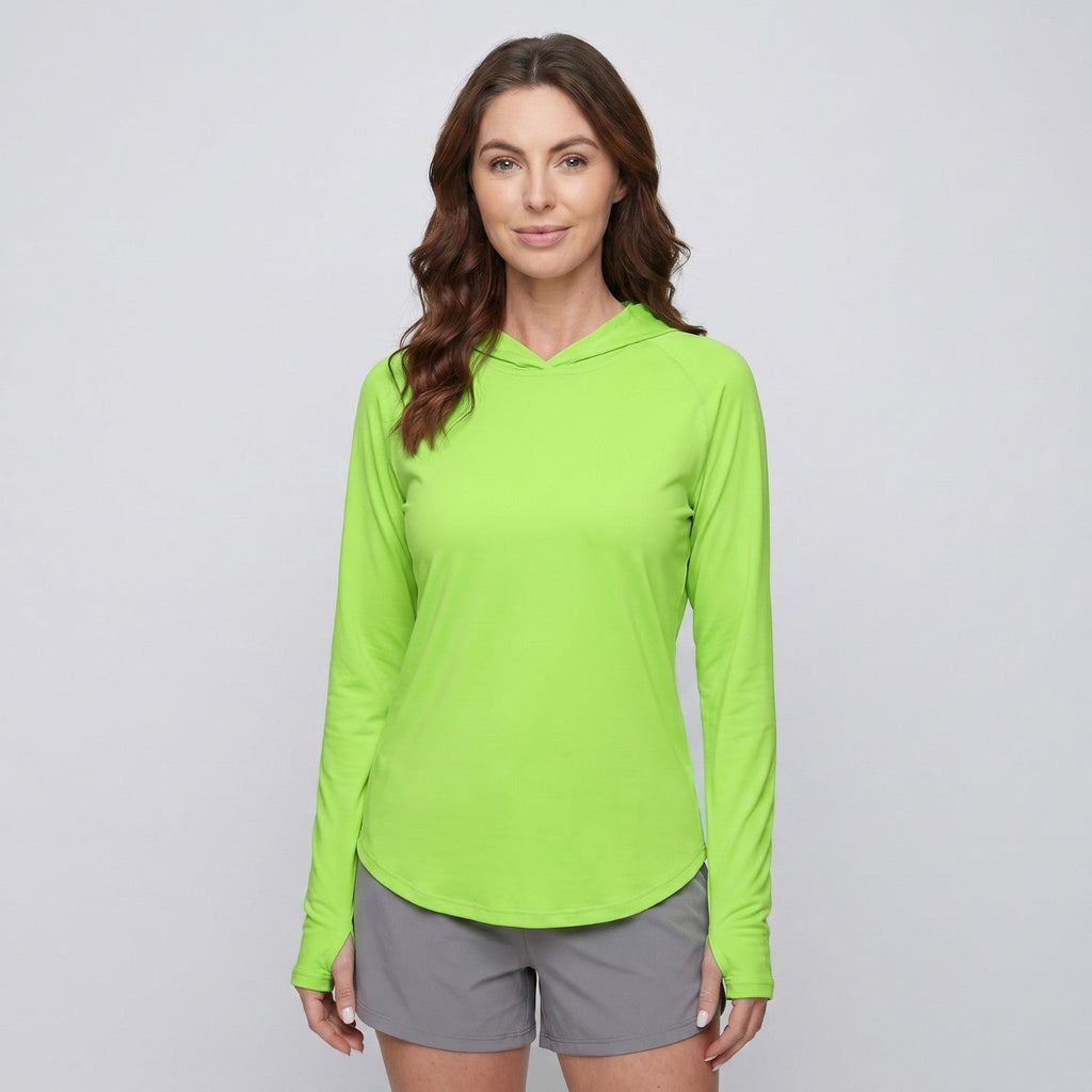 Women's Sun Hoodie - UPF 50+ Lightweight Hooded UV Protection Top