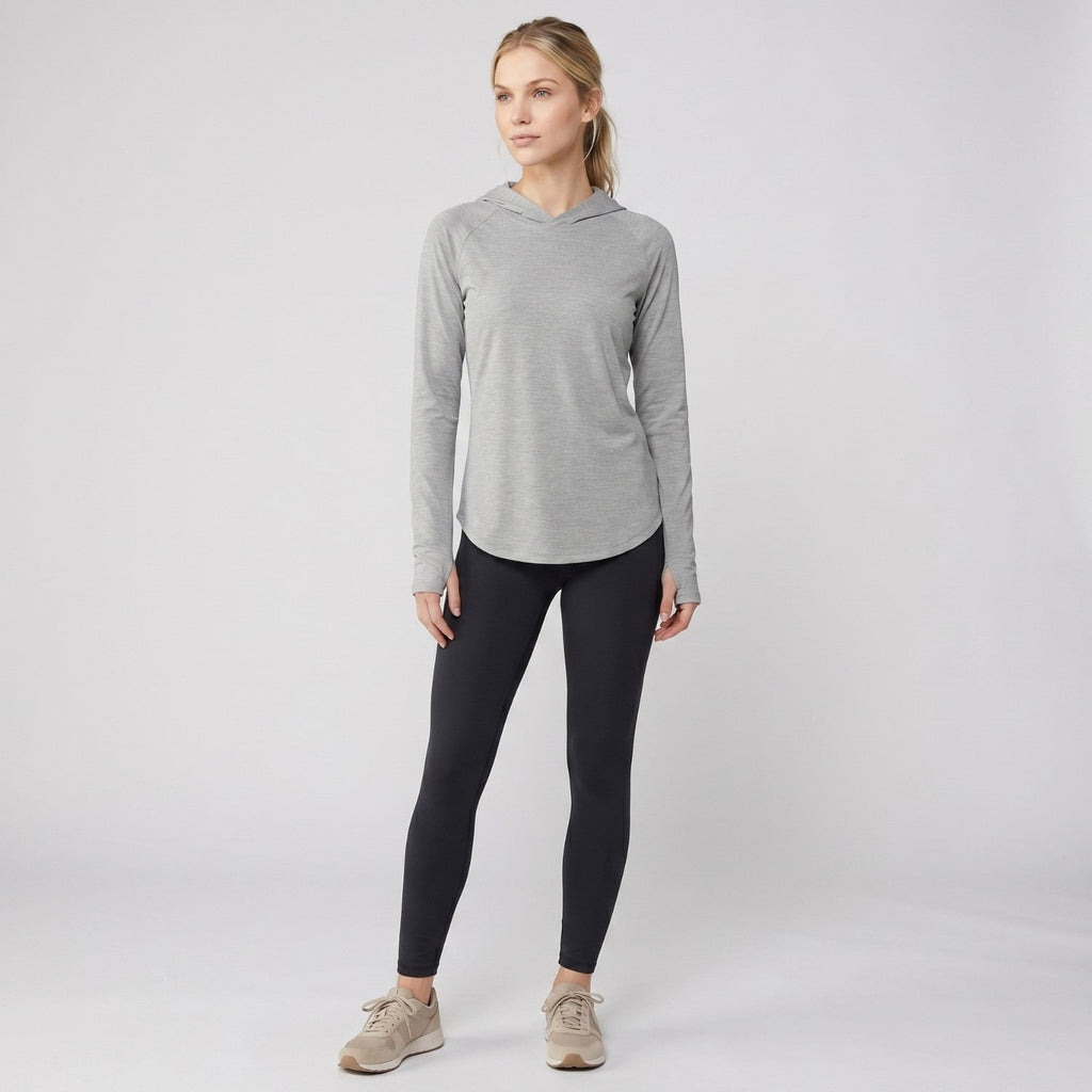 Women's Sun Hoodie - UPF 50+ Midweight Hooded UV Protection Top