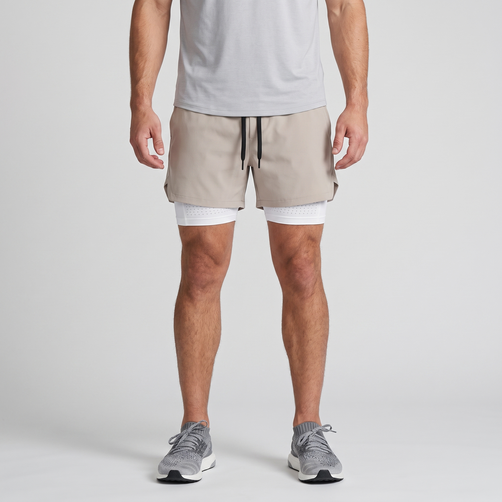 Men's Running Shorts - 2 in 1 Liner - Phone & Zip Pocket Gym Shorts