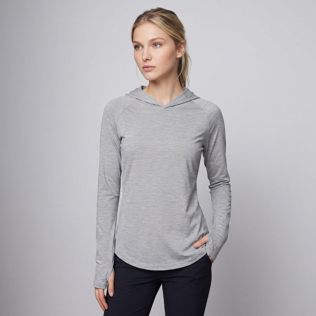 Women's Sun Hoodie - UPF 50+ Midweight Hooded UV Protection Top
