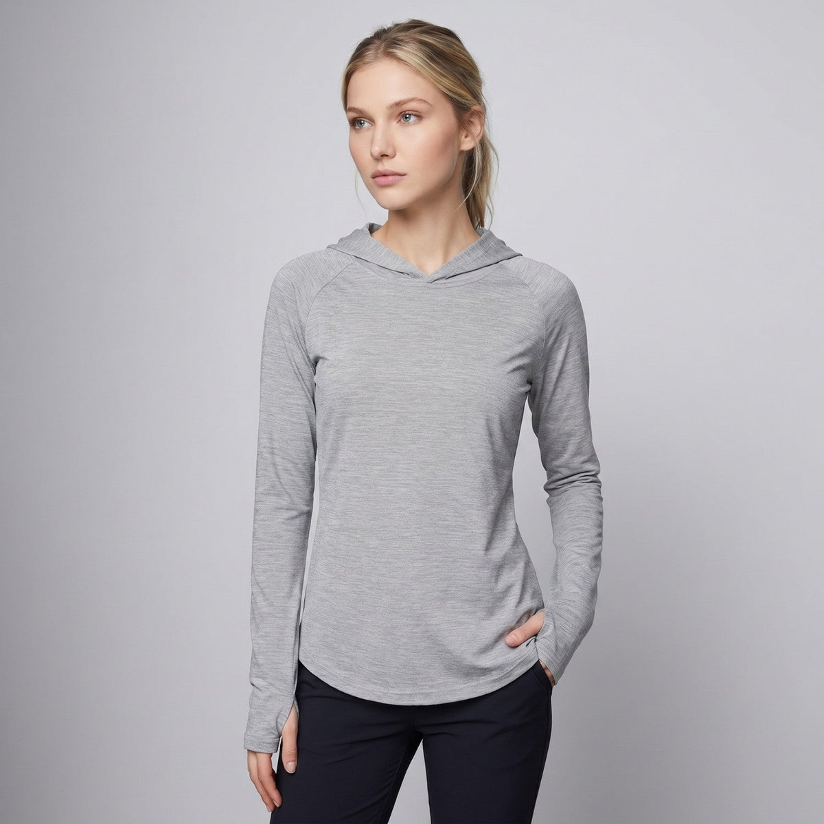 Women's Sun Hoodie - UPF 50+ Midweight Hooded UV Protection Top