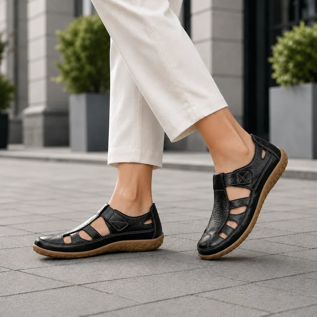 Comfort Wide Toe Box Leather Comfort Shoes