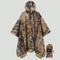 Camouflage Rain Poncho – Lightweight Waterproof Hooded Outdoor Poncho for Hiking & Fishing