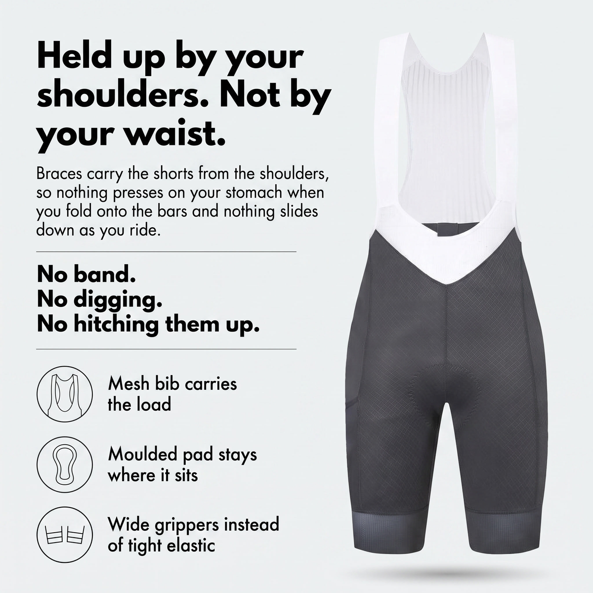 Women's Padded Cycling Shorts - Bib Shorts with Chamois Pad for Road Riding