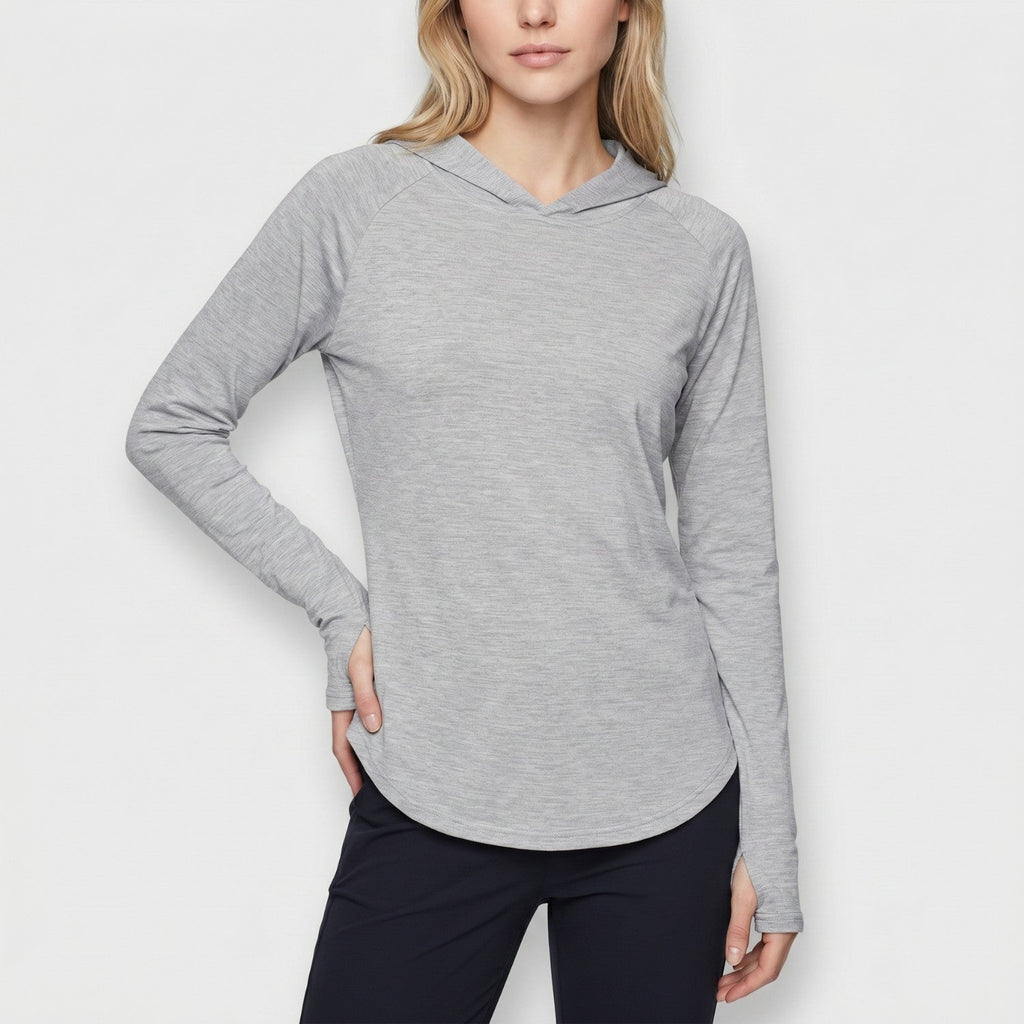 Women's Sun Hoodie - UPF 50+ Midweight Hooded UV Protection Top