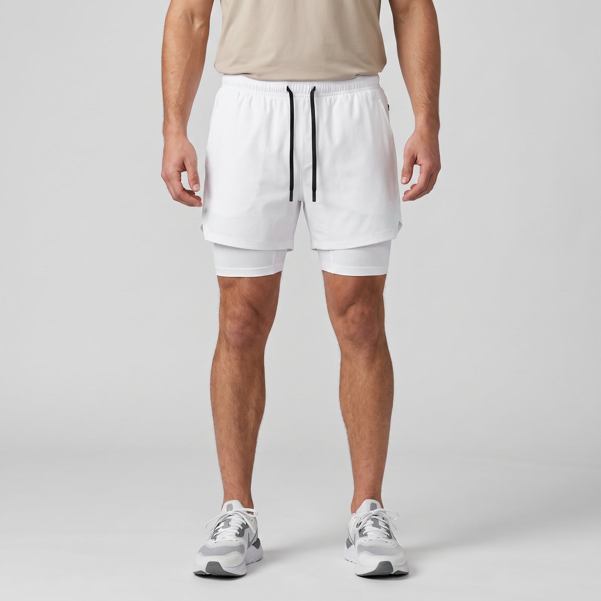 Men's Running Shorts - 2 in 1 Liner - Phone & Zip Pocket Gym Shorts