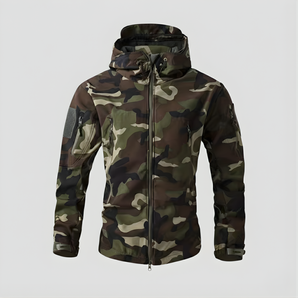 Men’s Hooded Outdoor Jacket – Lightweight Zip-Up Layer for Active Use