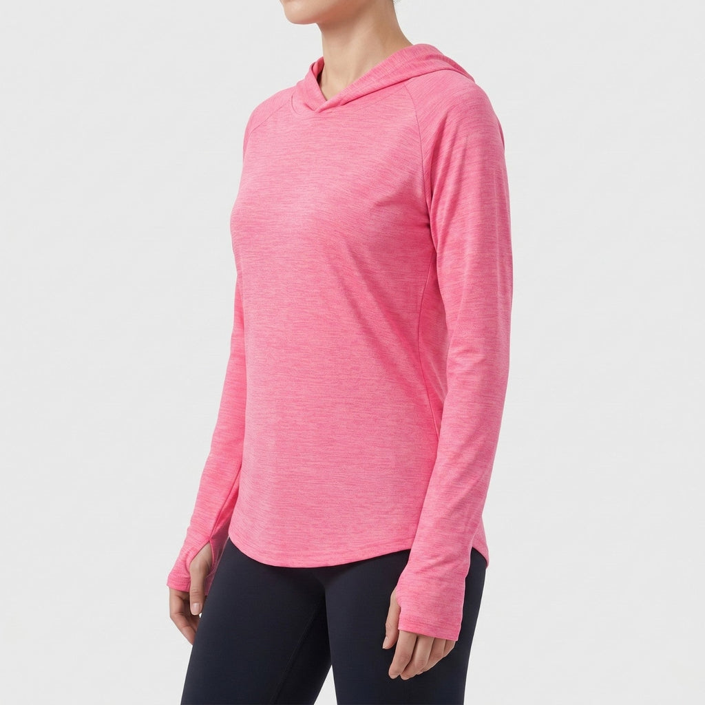 Women's Sun Hoodie - UPF 50+ Midweight Hooded UV Protection Top