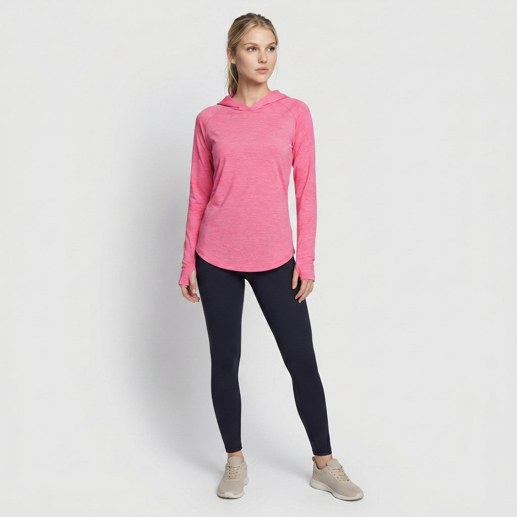 Women's Sun Hoodie - UPF 50+ Midweight Hooded UV Protection Top