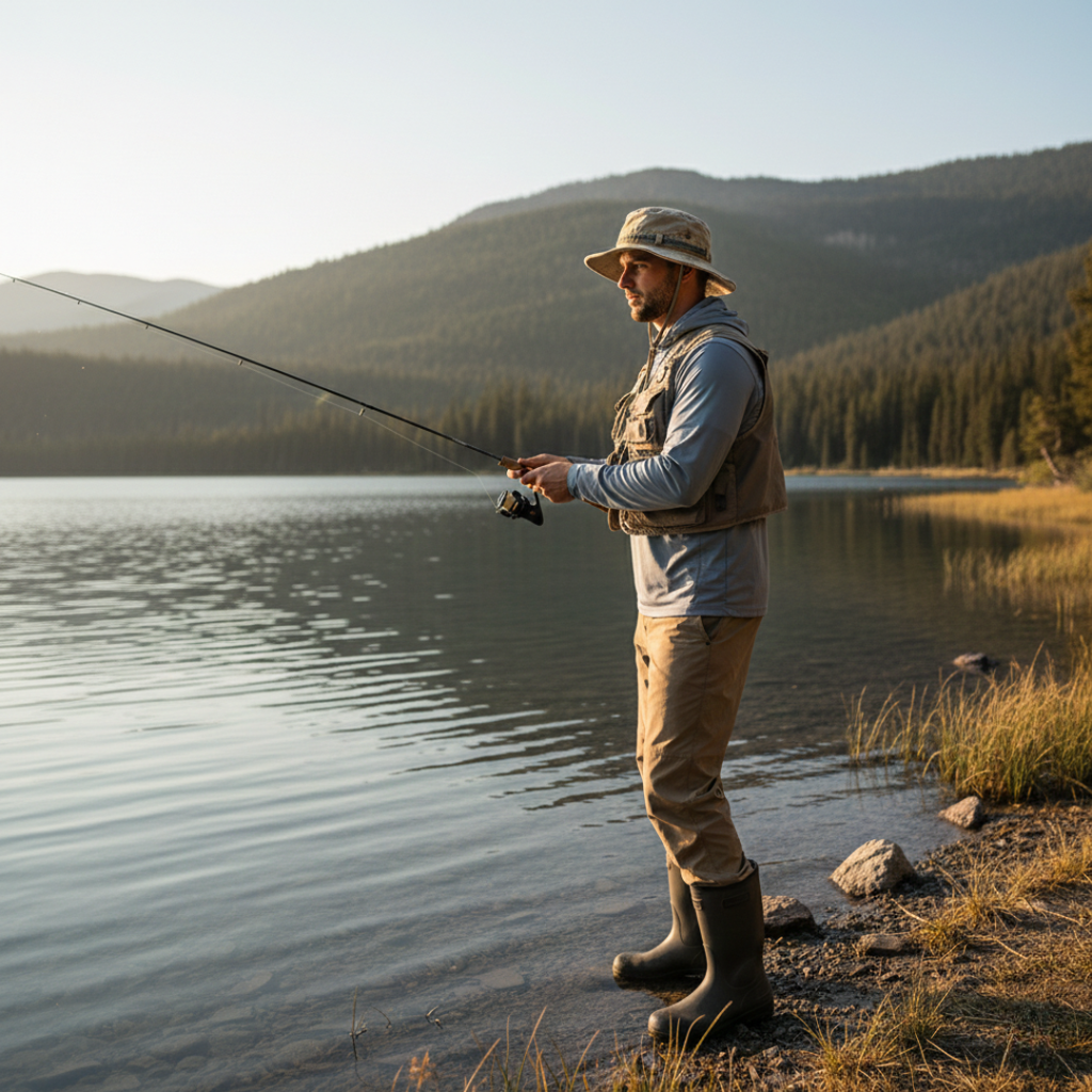 Men's Boonie Hat - Packable Wide Brim Sun Hat with Chin Strap for Hiking & Fishing