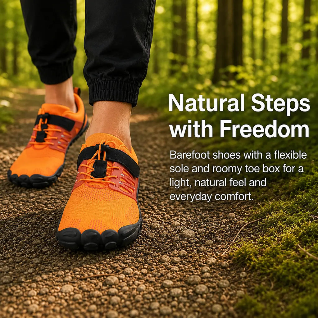 Lightweight Comfort Barefoot Shoes with Wide Toe Box – Unisex Flexible Comfort Walking Shoes