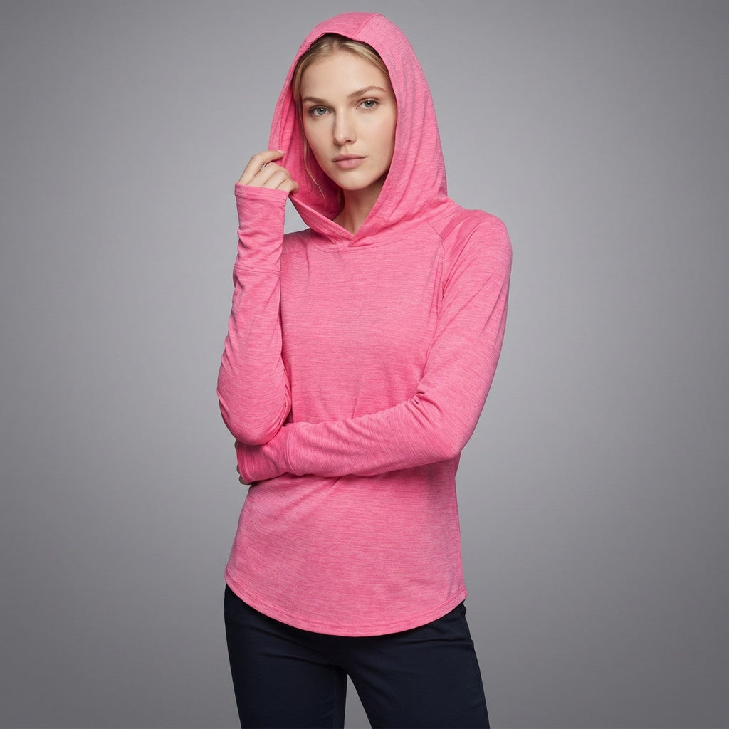 Women's Sun Hoodie - UPF 50+ Midweight Hooded UV Protection Top