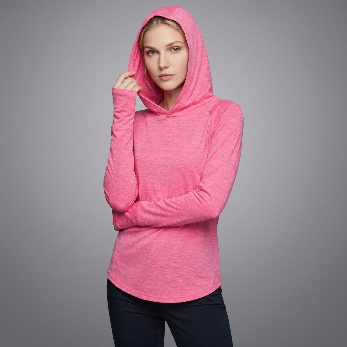 Women's Sun Hoodie - UPF 50+ Midweight Hooded UV Protection Top
