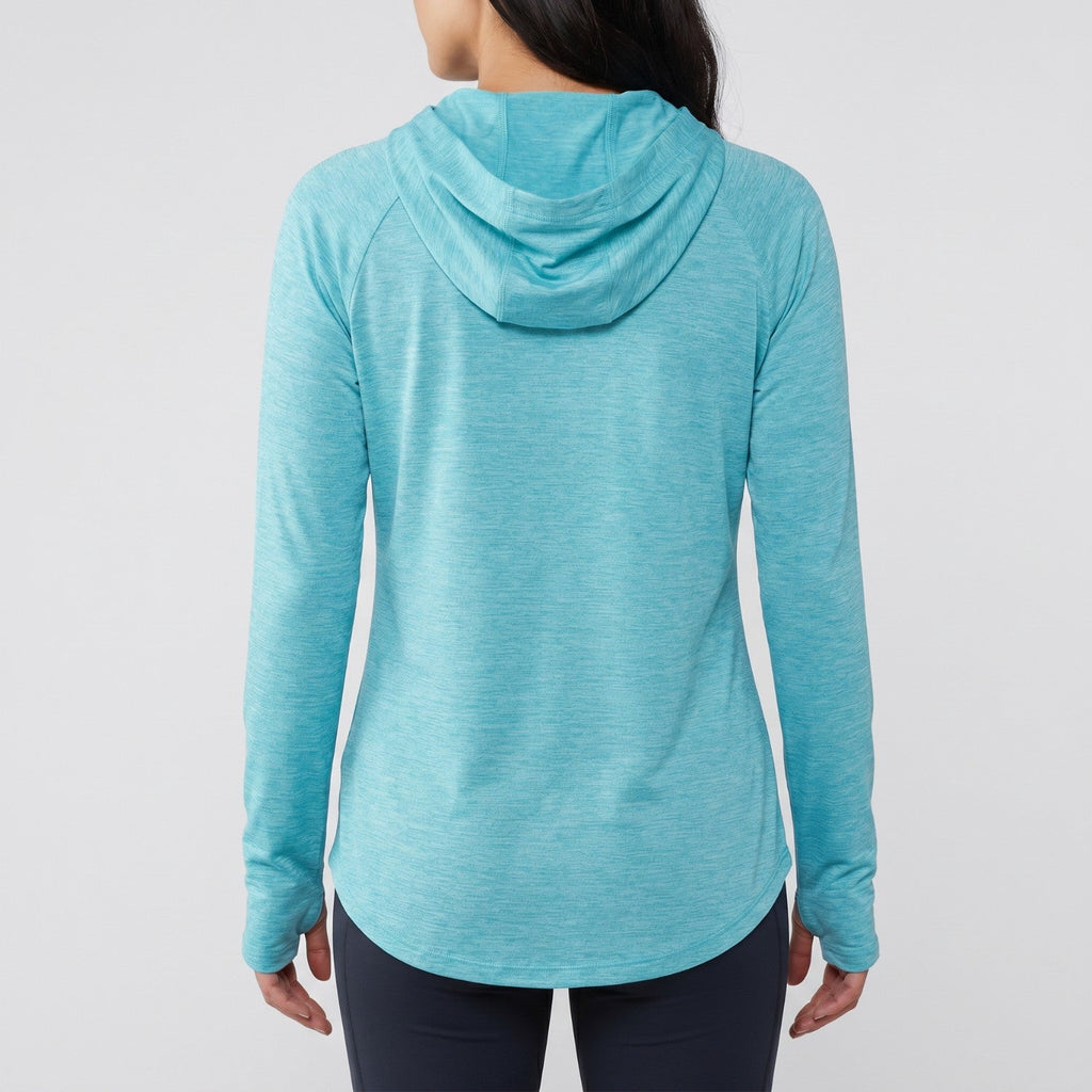 Women's Sun Hoodie - UPF 50+ Midweight Hooded UV Protection Top