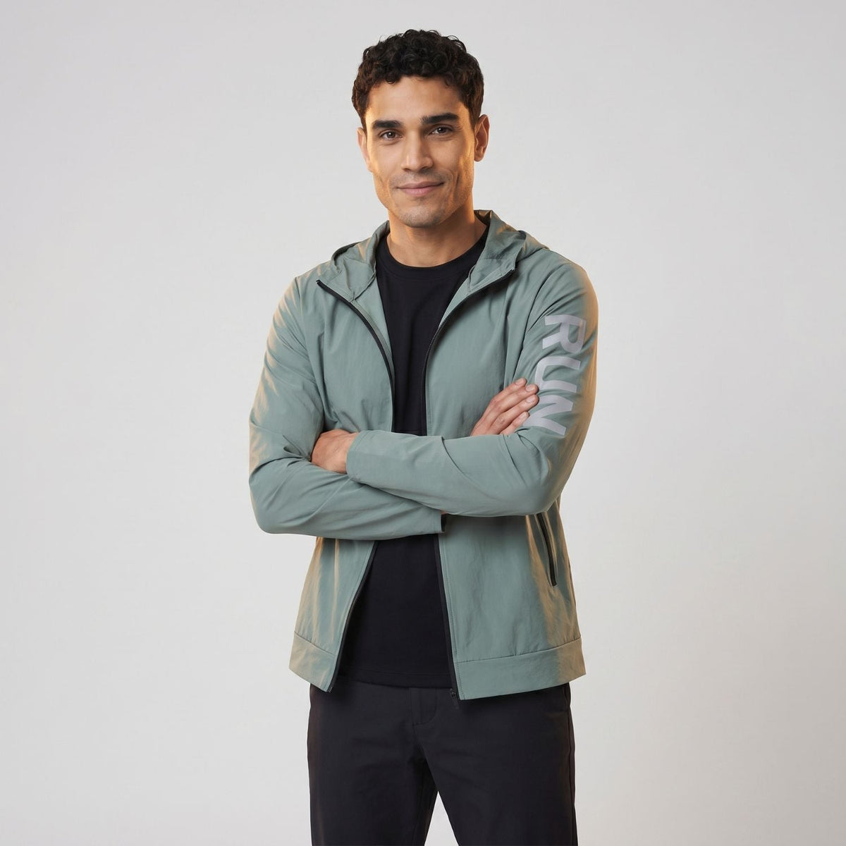 Men's Running Jacket - Lightweight Packable - Windproof & Water-Resistant
