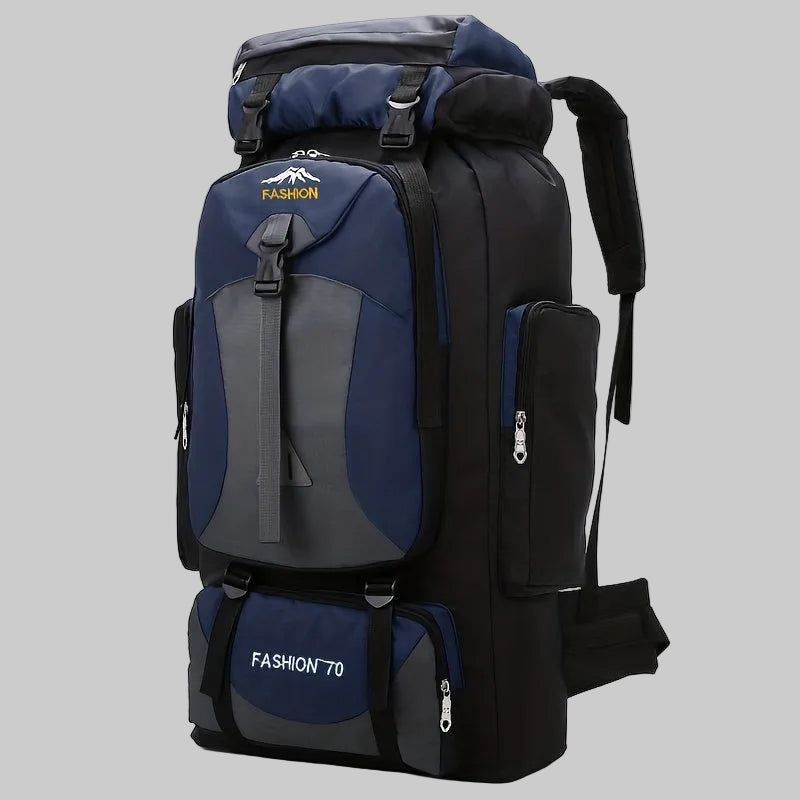 70L Hiking Rucksack - Large Capacity Trekking Backpack with Adjustable Straps for Camping and Multi-Day Hiking