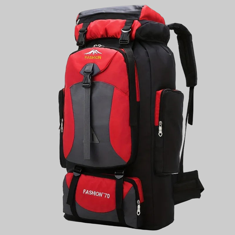 70L Hiking Rucksack - Large Capacity Trekking Backpack with Adjustable Straps for Camping and Multi-Day Hiking