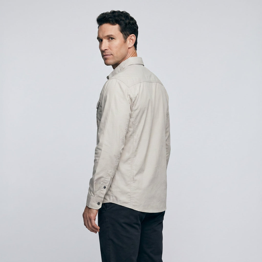 Men's Lightweight Long-Sleeve Outdoor Shirt – Durable Cotton Design