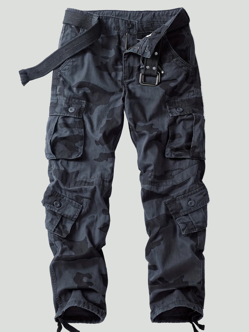 Men’s Camouflage Cargo Trousers – Multi-Pocket Outdoor Utility Design
