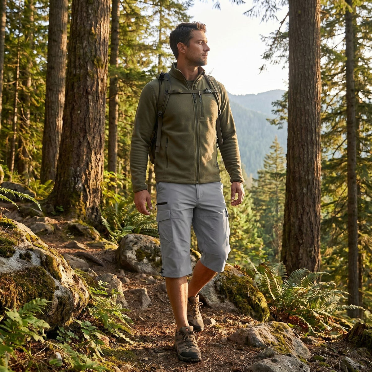Outdoor Cargo Shorts with Utility Pockets – Lightweight Design