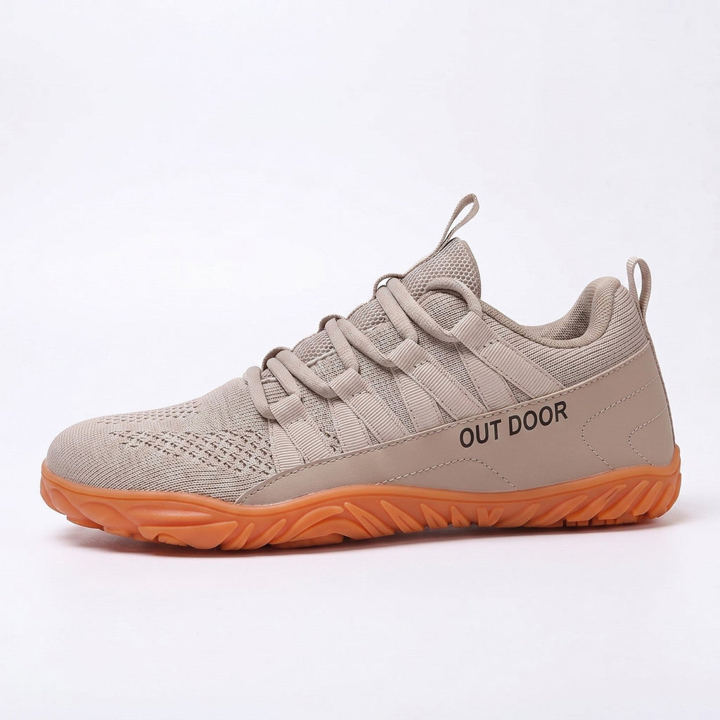 Wide-Fit Barefoot Walking Shoes – Breathable Design with Grip Outsole